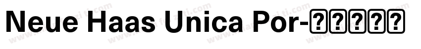 Neue Haas Unica Por字体转换